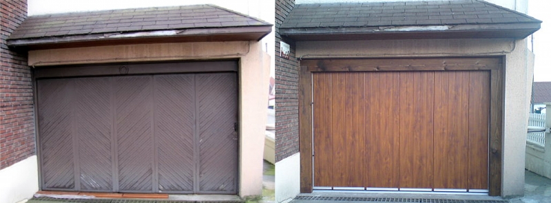 Remplacement D Une Porte De Garage Par Une Autre En Bois